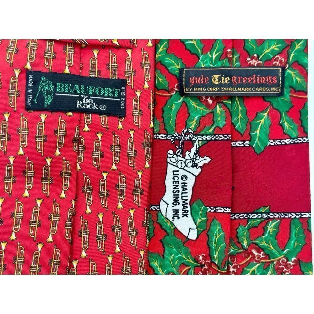 Bundle of 2 Christmas holiday ties